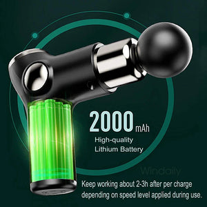 Digital Mini Electric Massage Gun – Deep Tissue Relief with 32 Speeds